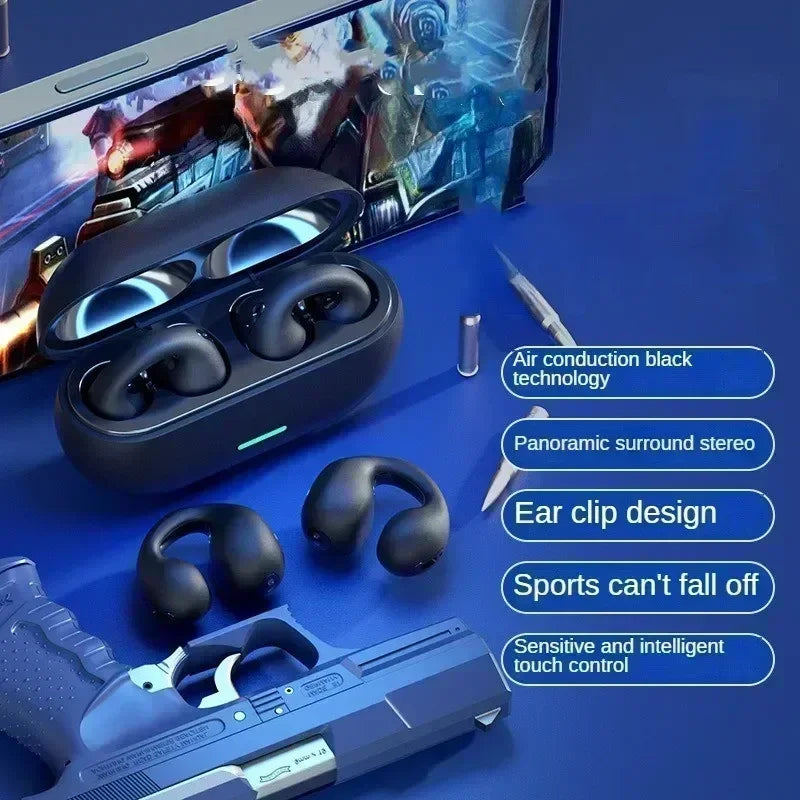 Original T75 Bone Conduction Wireless Bluetooth 5.3 Headphones Sports Earphones HiFi Sound Quality Waterproof TWS Headset